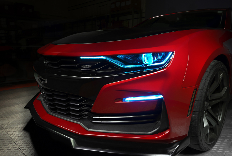 Chevrolet Camaro Headlight Upgrade Kit - ORACLE Lighting - ColorSHIFT with RGBW+A Chips - `19-`21